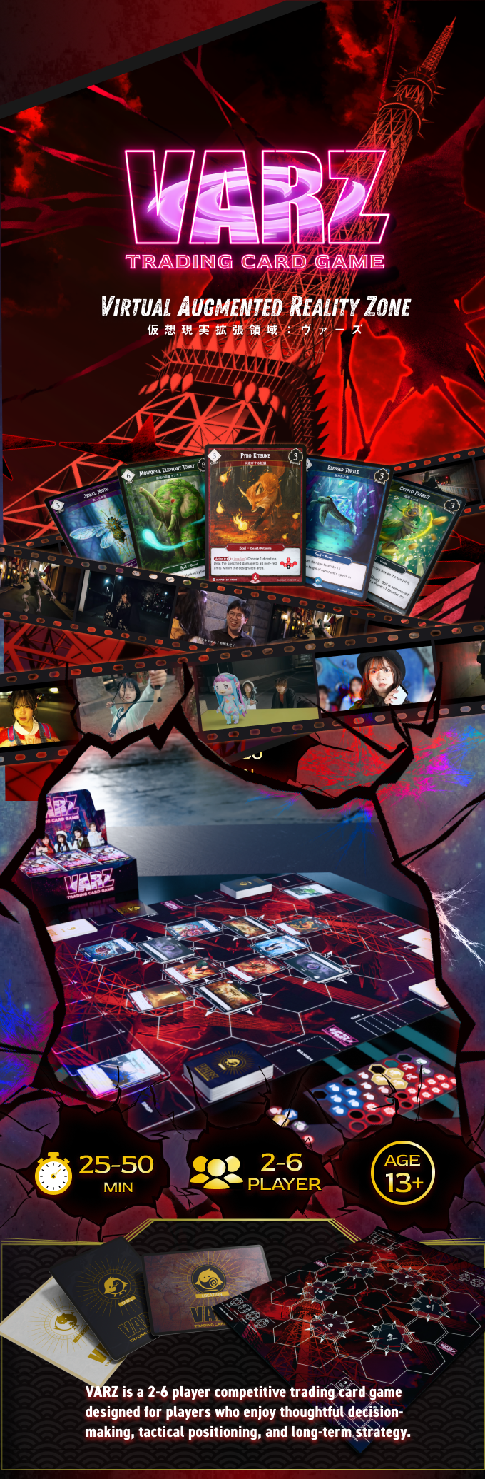VARZ Trading Card Game — Virtual Augmented Reality Zone