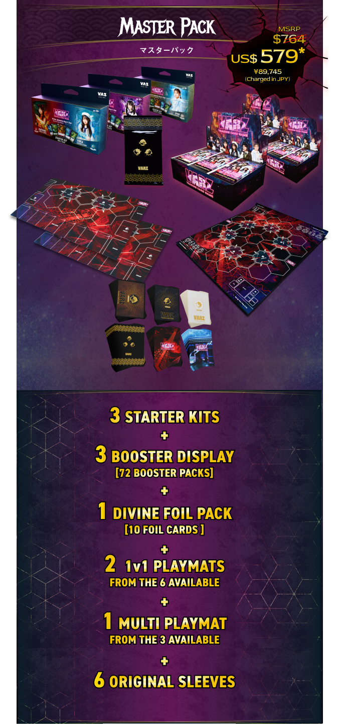 Master Pack (マスターパック) Kickstarter reward contents