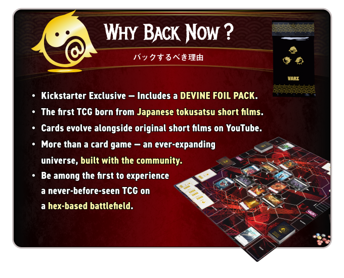 Why back VARZ now — Kickstarter exclusive Divine Foil Pack and more