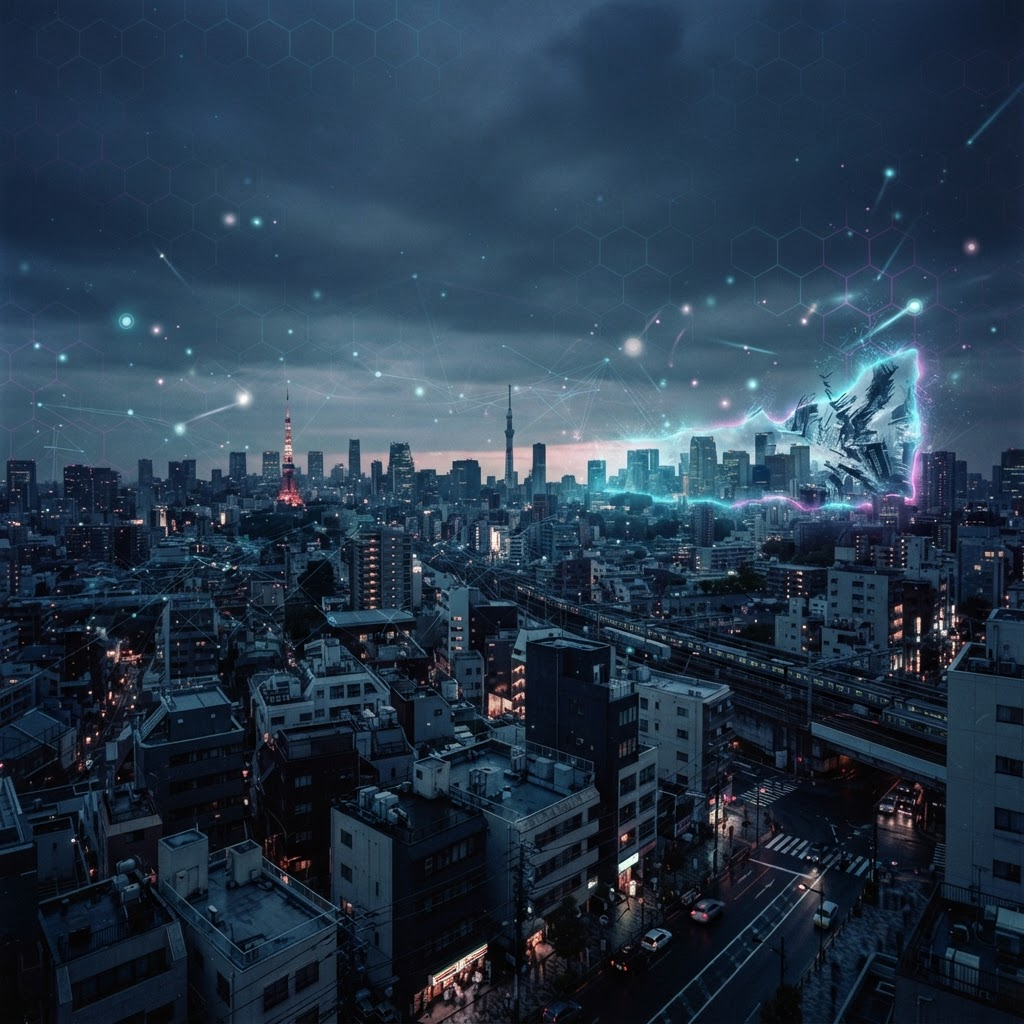 Tokyo as VARZ depicts it: a familiar city with the hidden VARZ side showing through.